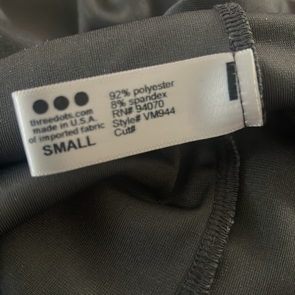 Three Dots Panne Stretch Velvet Cropped Jumpsuit Small - Picture 6 of 7